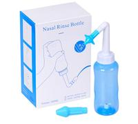 NUOOO Neti Pot - Kit per il risciacquo del naso, per adulti e bambini, senza BPA, 300 ml (azzurro)