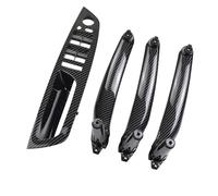 NUOSDEX Bracciolo interno Bracciolo Anteriore Conducente Maniglia Interna Della Porta Tirare Rivestimento Compatibile Con BMW E70 E71 PER X5 X6 OE 51416969401 2007-2014(LHD Carbon 4Pcs)