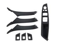 NUOSDEX Bracciolo interno Porta Interna Bracciolo Maniglia Di Tiro Della Copertura Trim Set Compatibile Con A4 B8 A5 8T 2008 2009 2010 2011 2012 2013 2014 2015 2016(RHD Black)