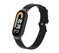 nuosiweilang Bracciale Compatibile con Xiaomi Mi Band 8/Mi Band 9 Cinturino,Mi Band 8 Sostituzione Nylon Strap Bracelet Accessori per Xiaomi Smart Band 9 Uomini e Donne Nero