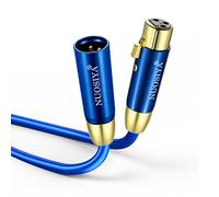 NUOSIYA Cavo XLR Bilanciato 3m, Microfono XLR Maschio Femmina, Professionale Adattatore XLR Jack Stereo, Hifi Cavi Canon Connettori per Mixer, Altoparlante, Preamplificatore, Alimentazione Phantom