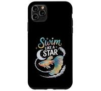Nuota come una stella Cosmic Betta Fish Art Custodia per iPhone 11 Pro Max