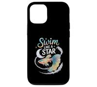 Nuota come una stella Cosmic Betta Fish Art Custodia per iPhone 12/12 Pro