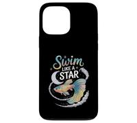 Nuota come una stella Cosmic Betta Fish Art Custodia per iPhone 13 Pro Max