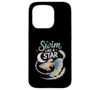 Nuota come una stella Cosmic Betta Fish Art Custodia per iPhone 15 Pro