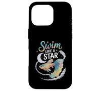 Nuota come una stella Cosmic Betta Fish Art Custodia per iPhone 16 Pro