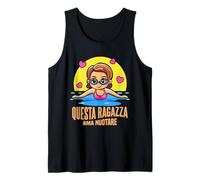 Nuotare Bambina Nuoto Questa Ragazza Ama Nuotare Canotta