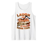 Nuotare Team Ridere e Nuotare Non Stesso Tempo Nuotatore Canotta