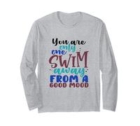Nuotatore a Una Sola Nuotata dal Buon Umore Maglia a Manica