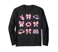 Nuotatore Nuotatore Nuoto Ragazza Coquette Bow Rosa Mamma Maglia a Manica