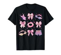 Nuotatore Nuotatore Nuoto Ragazza Coquette Bow Rosa Mamma Maglietta