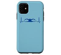 Nuotatore Nuoto Cardiogram Nuotare Custodia per iPhone 11