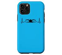 Nuotatore Nuoto Cardiogram Nuotare Custodia per iPhone 11 Pro