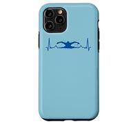 Nuotatore Nuoto Cardiogram Nuotare Custodia per iPhone 11 Pro