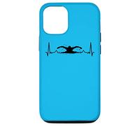 Nuotatore Nuoto Cardiogram Nuotare Custodia per iPhone 12/12 Pro