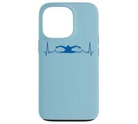 Nuotatore Nuoto Cardiogram Nuotare Custodia per iPhone 13 Pro