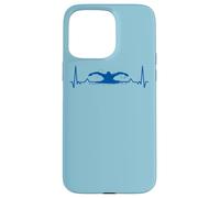Nuotatore Nuoto Cardiogram Nuotare Custodia per iPhone 15 Pro Max