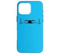 Nuotatore Nuoto Cardiogram Nuotare Custodia per iPhone 16 Pro Max