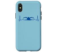 Nuotatore Nuoto Cardiogram Nuotare Custodia per iPhone X/XS