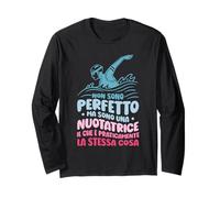 Nuotatrice Divertente Ragazza Nuoto Sono Una Nuotatrice Maglia a Manica