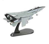 NUOTIE 1/100 F-14B-2 VF-103 Tomcat Fighter Model Diecast Metal Airplan Mode Kit Jolly Rogers Militray Modello di aeromobile con supporto per adulti appassionati militari collezione Display o regalo