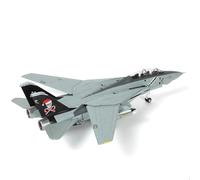 NUOTIE 1/100 F-14B Santa Cats Fighter Modello VF-103 Jolly Rogers Tomcat Christsmas Pittura Pre-Costruito Jet Aircraft Fighter Lega Metallo Diecast Modello Aereo con Espositore Raccolta Regalo