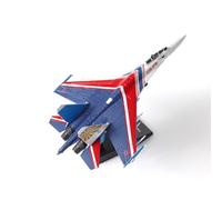 NUOTIE 1/100 SU-35 Modello di aeroplano Cavaliere russo Simulazione Modello di caccia in lega Combattente in metallo Regalo da collezione