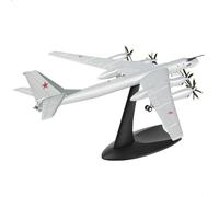 NUOTIE 1/200 Tupolev TU-95 Bear Bomber modello di aeromobile in metallo kit modello di aeromobile militare modello di aeroplano con supporto per adulti appassionati militari collezione Display