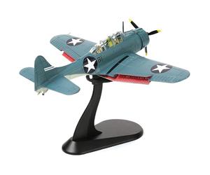 NUOTIE 1/72 Douglas SBD-3 Best Dauntless Dive Bomber Model World War II Midway Vintage Warplane Metal Diecast Aircraft Military Display Airplane per Display Collection o Gift