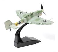 NUOTIE 1/72 Junkers Ju 87 Stuka Bomber Modello WW II Metallo Die-cast Classic Military Fighter Model Pre-Costruito Seconda Guerra Mondiale Leggendario Modello di Bombardiere Tedesco con Espositore