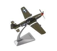 NUOTIE 1/72 USA P-51 Oldcrow Fighter World War II Diecast Aircraft Military Display Model Aircraft for Collection