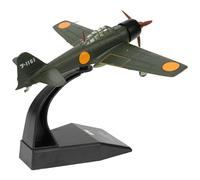 NUOTIE A6M - Kit di modellini di aeromobili in metallo pressofuso 1/72 A6M JP Mitsubishi WWII modello vintage con supporto per adulti appassionati militari collezioni o regalo (1942 A6M3)