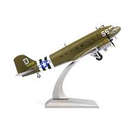 NUOTIE Douglas C-47 Skytrain 1/100 - Modellino di aeromobile in metallo pressofuso, WWⅡ US C47 'Night Fright' modello di aeroplano militare per collezione o regalo per adulti