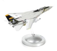 NUOTIE F-14A Tomcat 1/100 Metal Airplane Model Kit con supporto VF-84 Jolly Rogers DieCast Alloy Fighter Model Jet Replica Pre-Build Military Aircraft Collection per esposizione o regalo