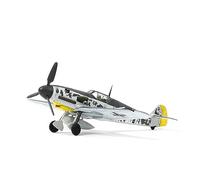 NUOTIE Messerschmitt BF-109 1/72 Kit di aeromodelli German WWII Modellino di aeroplano pressofuso Collezione e display di modelli di caccia in metallo (Giallo Deserto)