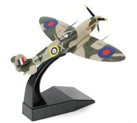 NUOTIE Scala 1/72 British Supermarine Spitfire Modello da Caccia in Metallo Pressofuso Simulazione dell'aereo Antico Precostruito della Seconda Guerra Mondiale per Collezione o Regalo