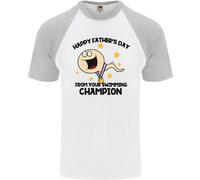 Nuoto Champion Divertente Festa Del Papà Uomo S/S Baseball T-Shirt