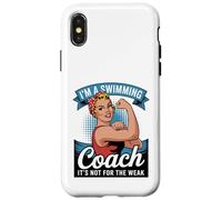 Nuoto Coach Apprezzamento Scuola Ragazze Nuotare Squadra Non Debole Custodia per iPhone X/XS