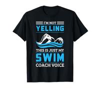 Nuoto Coach Voce Divertente Nuoto Team Urlare Citazione Maglietta