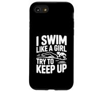 Nuoto come una ragazza cerca di tenere il passo Custodia per iPhone SE (2020) / 7/8