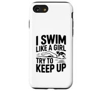 Nuoto come una ragazza cerca di tenere il passo Custodia per iPhone SE (2020) / 7/8