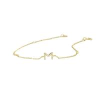 Nuova 2025 100% 925 Sterling Silver Letter AM ALPABET Bracciale Cristallino alfabetico CZ CZ ZIRCONE DONNE DONNE LUSSO DECORAZIONE DI LUSSO DECORAZIONI DI LUSSO DI LUSO DI LUGO CON ACCESSORI TRENDE