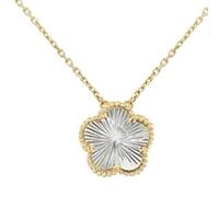 Nuova 2025 Fashion Classic High Natural Stone Shell Collana a cinque fogli Flower Necklace Simple Flower Collana delicata Donne donne Ladies decorazione gioielli Accessori di lusso Accessori di lusso