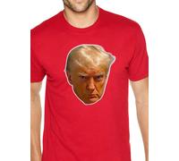 Nuova Art Society The Donald Mugshot Red T-Shirt Small-4XLarge Limitato Trump