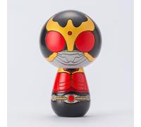 NUOVA bambola in legno Kamen Masked Rider Kuuga Kokeshi Usaburo dal Giappone F/S