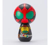 NUOVA bambola in legno Kamen Masked Rider OOO Kokeshi Usaburo dal Giappone F/S