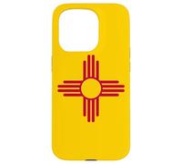 NUOVA BANDIERA DELLO STATO DEL MESSICO SIMBOLO ZIA SUN ALBUQUERQUE SANTA FE Custodia per iPhone 15 Pro