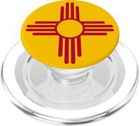 NUOVA BANDIERA DELLO STATO DEL MESSICO SIMBOLO ZIA SUN ALBUQUERQUE SANTA FE PopSockets PopGrip per MagSafe
