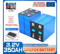NUOVA batteria al litio ferro fosfato 3.2V 350Ah Lifepo4 fai da te 12V 24V 36V 48V grado A pacco di celle ricaricabili per carrello da golf camper solare 350AH-4PCS