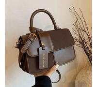 Nuova borsa a mano invernale in stile classico , borsa a patchwork di colore bordeaux, borsa a tracolla con decorazione grafica a lettere, adatta per lo shopping, feste e appuntamenti. Nuova borsa aut